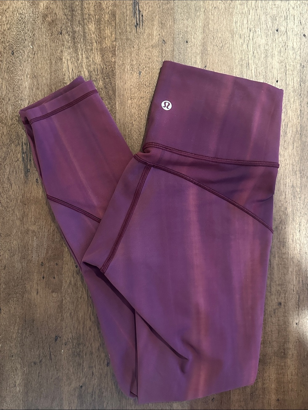 lululemon athletica Multi Colored Burgundy, Pink, Purple Leggings Size 4